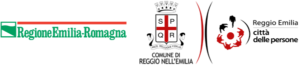 Logo Regione Emilia Romagna e logo Comune di Reggio Nell'Emilia, citt&agrave; delle persone